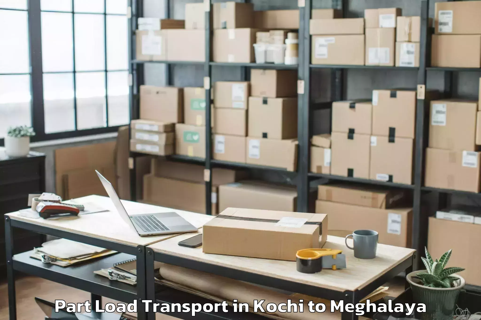 Book Kochi to Mit University Shillong Part Load Transport Online